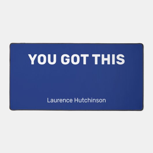 Klassiek blauw je kreeg deze minimalist genaamd bureaumat (Voorkant)