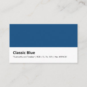 Klassiek Blauw Kleuradvies Branding Identiteit Visitekaartje