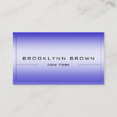 Klassiek blauw kleurverloop met QR-code Stijlvol Visitekaartje (Voorkant)