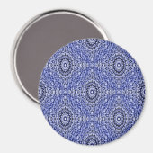 Klassiek blauw.... magneet (Voorkant / Achterkant)