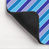 Klassiek blauw Paarse witte pyjama strepen patroon Muismat (Hoek)