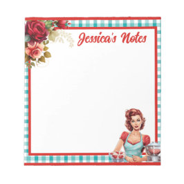 Klassiek Blauw Pin-up Notitieblok