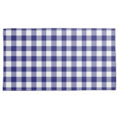 Klassiek blauw Plaid Gingham patroon Kussensloop (Voorkant-Rechts)