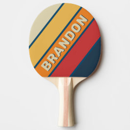 Klassiek Blauw Regenboog Krachtige Strepen met Naa Tafeltennisbatje