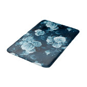 Klassiek blauw Roos patroon Badmat (Gekanteld)
