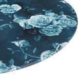 Klassiek blauw Roos patroon Snijplank (Hoek)