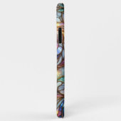 Klassiek Blauw Roze Nep Iriserend Glas Mozaïek Case-Mate iPhone Case (Achterkant/rechts)