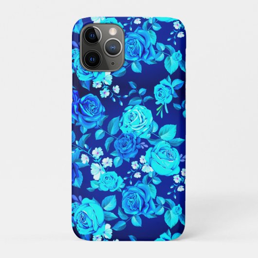 Klassiek Blauw Rozen Bloemen Patroon-87600 Case-Mate iPhone Case (Achterkant)