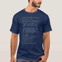 Klassiek blauw scherm van de dood T-shirt