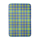 Klassiek Blauw Schotse Ruit Patroon Badmat (Voorkant Verticaal)