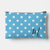 Klassiek Blauw Stippenpatroon Make-up of Etui (Voorkant)