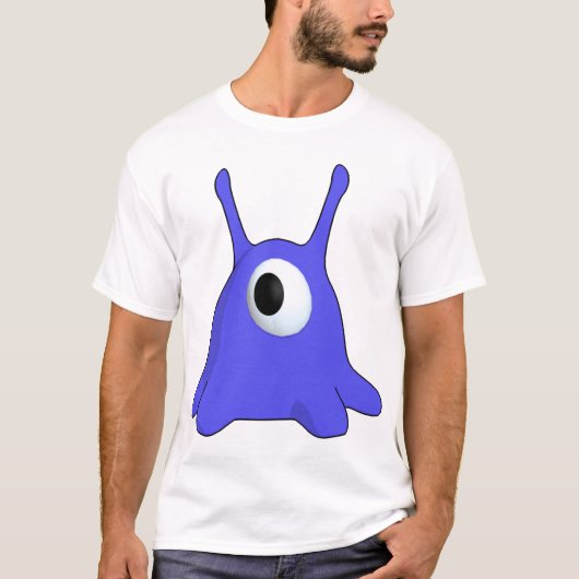 Klassiek blauw t-shirt (Voorkant)