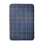 Klassiek Blauw Tartan Plaid Patroon Badmat (Voorkant Verticaal)