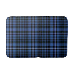 Klassiek Blauw Tartan Schotse Ruit Patroon Badmat