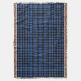Klassiek Blauw Tartan Schotse Ruit Patroon Deken