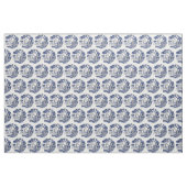Klassiek blauw, vervormd design stof (Yard (91,4 cm))