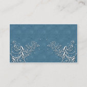 Klassiek blauw visitekaartje (Achterkant)