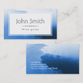 Klassiek blauw Visitekaartje voor het testen van w (Voorkant / Achterkant)