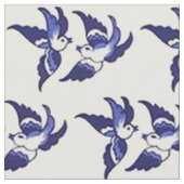 Klassiek blauw vogelontwerp stof (Close Up)