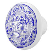 Klassiek blauw, vrij Bord ontwerp Keramische Knop (Rechts)