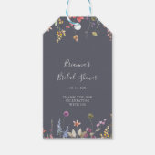 Klassiek blauw, vrij Vrijgezellenfeest Cadeaulabel (Voorkant)