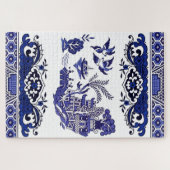 Klassiek blauw Willow China Design Legpuzzel (Horizontaal)