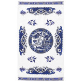 Klassiek blauw Willow China Design Tafelkleed (Voorkant)