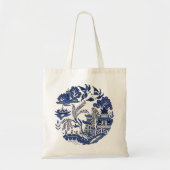Klassiek blauw Willow China Design Tote Bag (Voorkant)