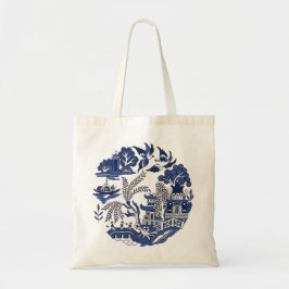Klassiek blauw Willow China Design Tote Bag
