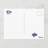 Klassiek blauw Willow-ontwerp Briefkaart (Achterkant)