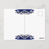 Klassiek blauw Willow-ontwerp Briefkaart (Achterkant)