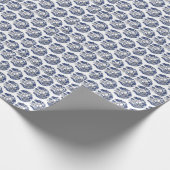 Klassiek blauw Willow-ontwerp Cadeaupapier (Hoek)