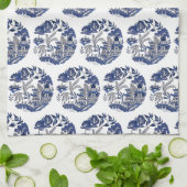 Klassiek blauw Willow-ontwerp Theedoek (Gevouwen)