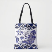 Klassiek blauw Willow-ontwerp Tote Bag (Voorkant)