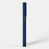 Klassiek Blauw & Wit Aangepaste Cursieve Naam of T iPhone Hoesje (Rechterkant)