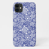 Klassiek blauw wit boho paisley patroon Case-Mate iPhone case (Achterkant)