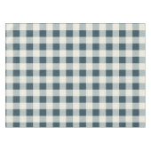 Klassiek blauwe boerderij gingham stijl tafelkleed (Voorkant (Horizontaal))