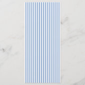 Klassiek Blauwe Hortensia Bruiloft Menu (Achterkant)