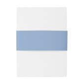 Klassiek Blauwe Hortensia Monogram Bruiloft Uitnodigingen Wikkel (Achterkant Voorbeeld)