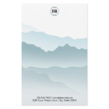 Klassiek Blauwe Rollende Bergen Achtergrond