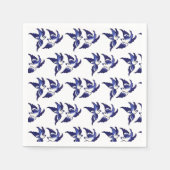 Klassiek Blauwe Wilg Vogels Design Servet (Voorkant)