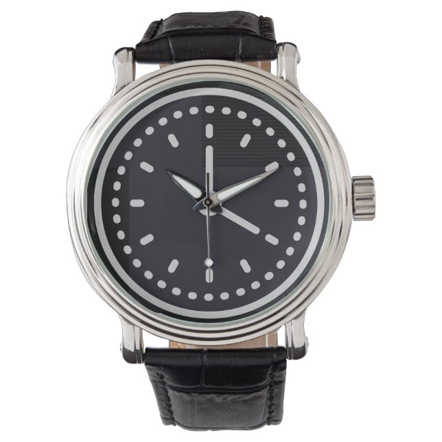 Klassiek Blauwgroen Mannen Horloge (Voorkant)