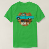 Klassiek blauwgroen t-shirt (Design voorkant)