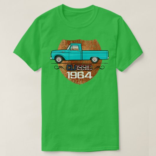 Klassiek blauwgroen t-shirt (Design voorkant)