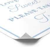 Klassiek Bleek blauw en Oranje pompoenVrijgezellen Poster (Hoek)