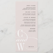 Klassiek bloeimonogram menu (Voorkant)