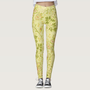 Klassiek bloemenbehang: oude elegantie leggings