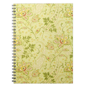 Klassiek bloemenbehang: oude elegantie notitieboek