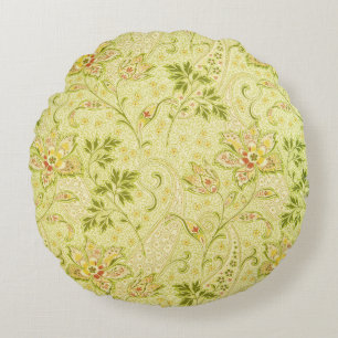 Klassiek bloemenbehang: oude elegantie rond kussen