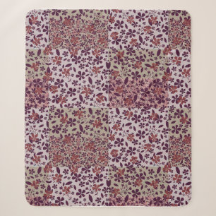 Klassiek bloemendesign – Klassieke botanische deke Sherpa Deken